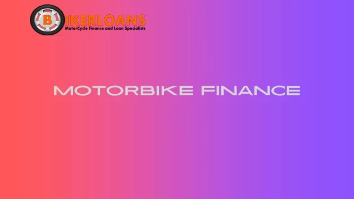 motorbike finance
