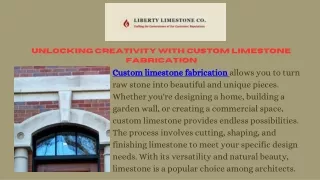 Custom Limestone Fabrication Services for Architectural Elegance