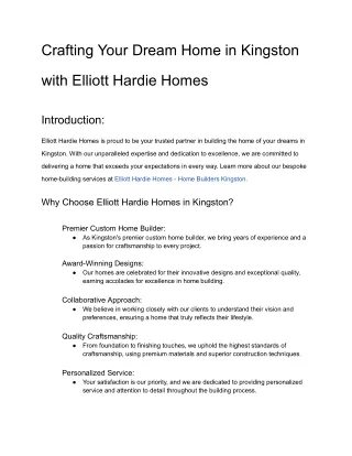 Home Builders Kingston with Elliott Hardie Homes (1)