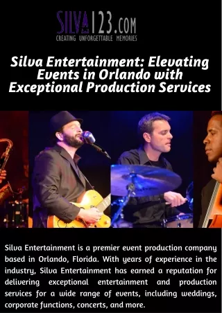 Silva Entertainment Elevating Events in Orlando with Exceptional Production Services