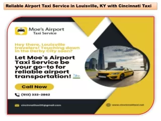 Reliable Airport Taxi Service in Louisville, KY with Cincinnati Taxi