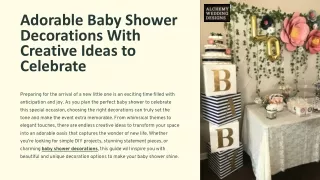 Adorable Baby Shower Decorations With Creative Ideas to Celebrate