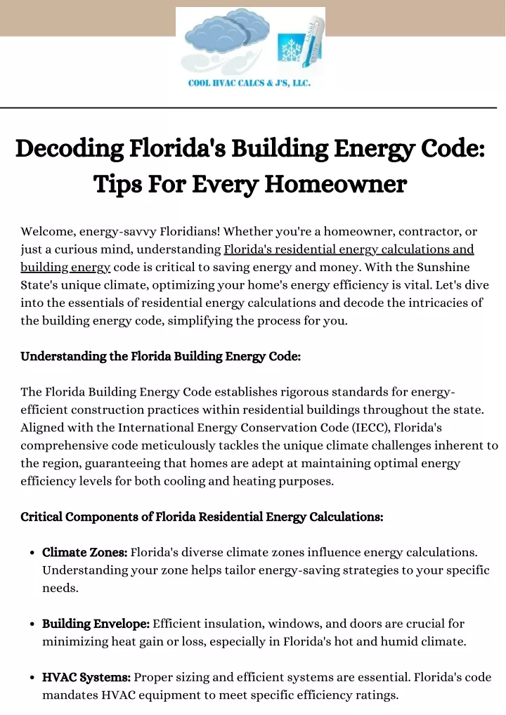 decoding florida s building energy code tips