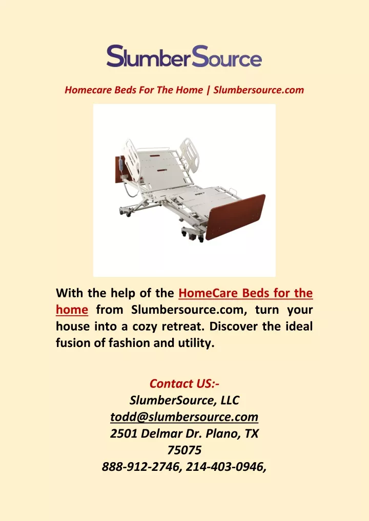 homecare beds for the home slumbersource com