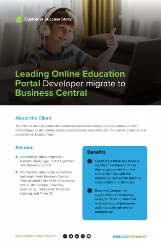 Online Education Leader Migrates to Dynamics 365 Business Central