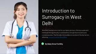 introduction to surrogacy in west delhi