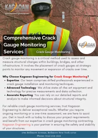 Comprehensive Crack Gauge Monitoring Services