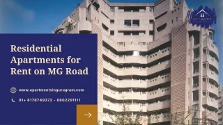 Residential Apartments for Rent on MG Road