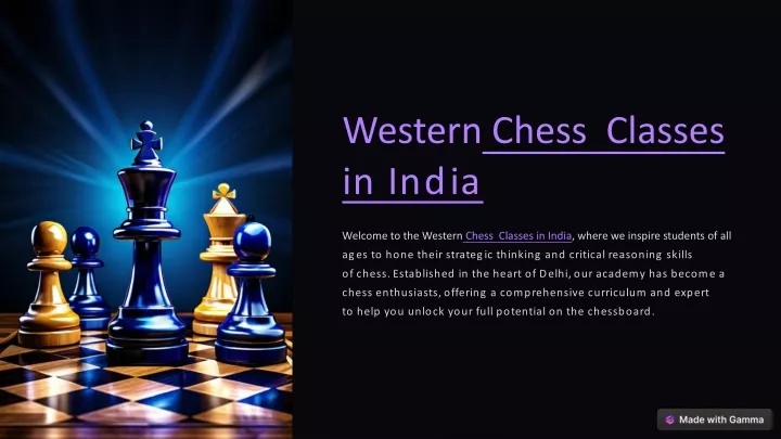 western chess classes in india