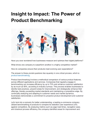 Insight to Impact_ The Power of Product Benchmarking