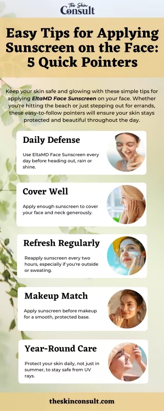 Easy Tips for Applying Sunscreen on the Face: 5 Quick Pointers [Infographic]