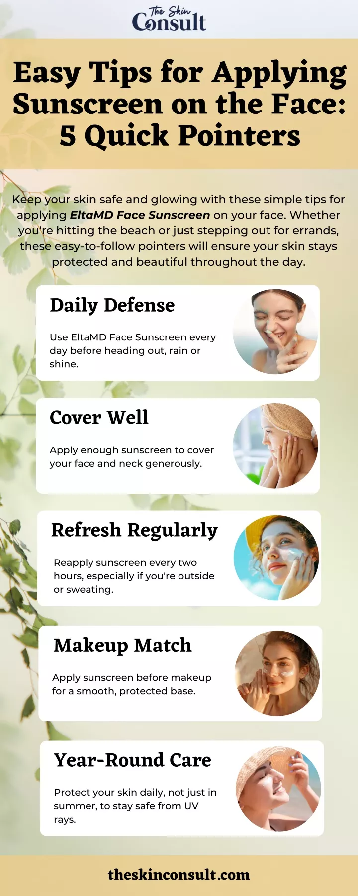 easy tips for applying sunscreen on the face