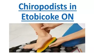 Chiropodists in Etobicoke ON