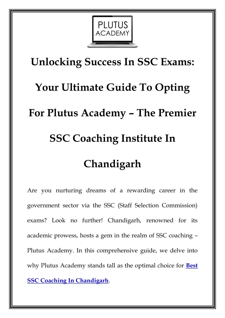 unlocking success in ssc exams