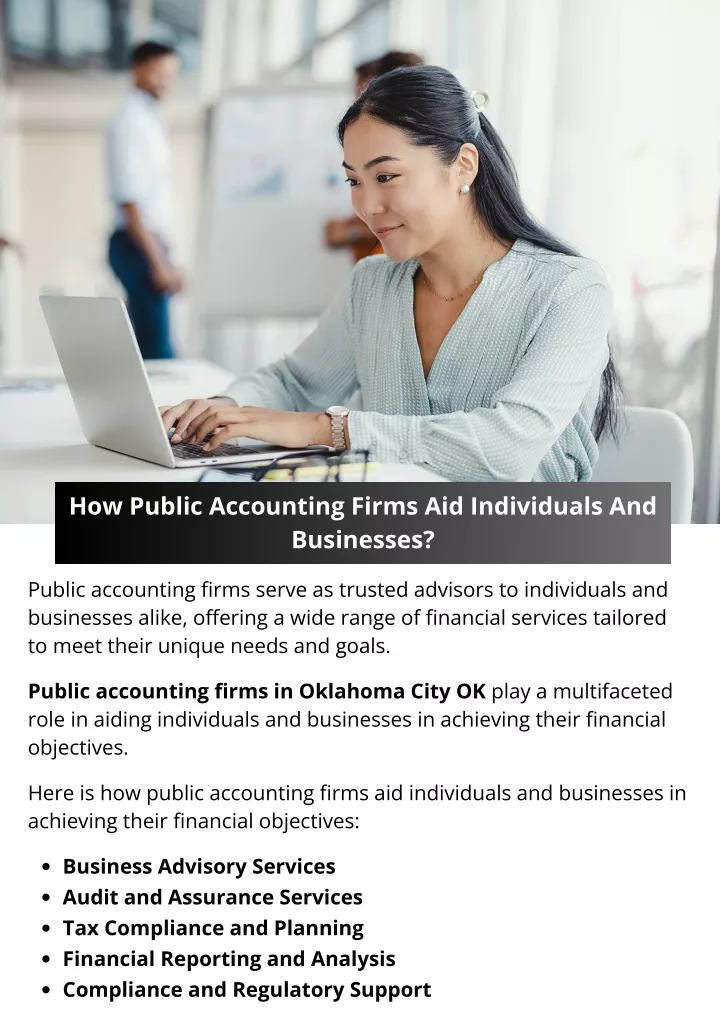 how public accounting firms aid individuals