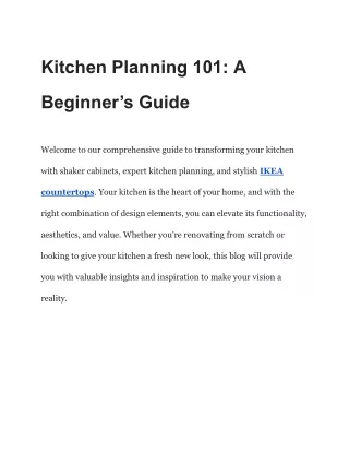 Kitchen Planning 101_ A Beginner’s Guide