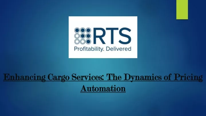 enhancing cargo services the dynamics of pricing