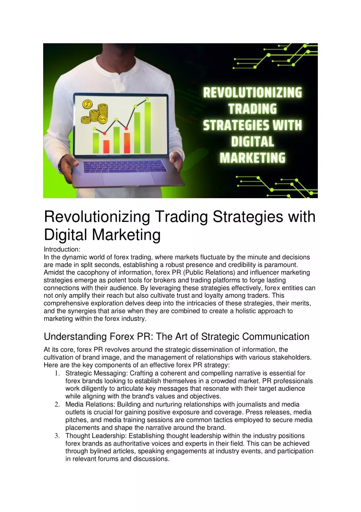 revolutionizing trading strategies with digital
