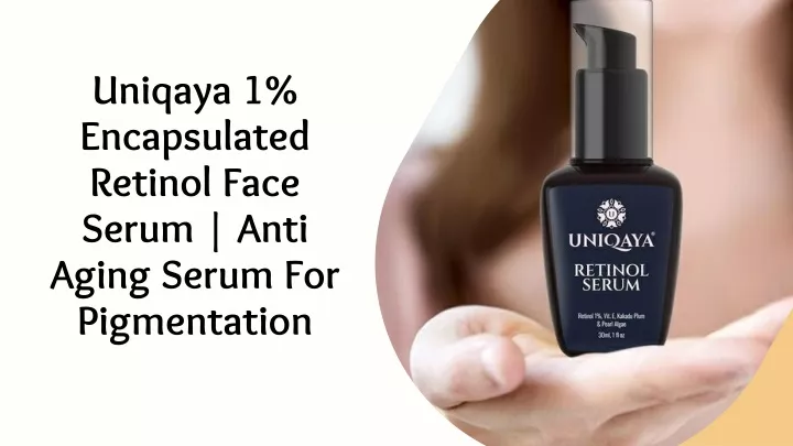 uniqaya 1 encapsulated retinol face serum anti