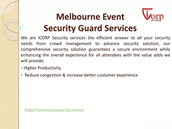 melbourne event security guard services