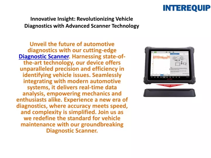 innovative insight revolutionizing vehicle diagnostics with advanced scanner technology