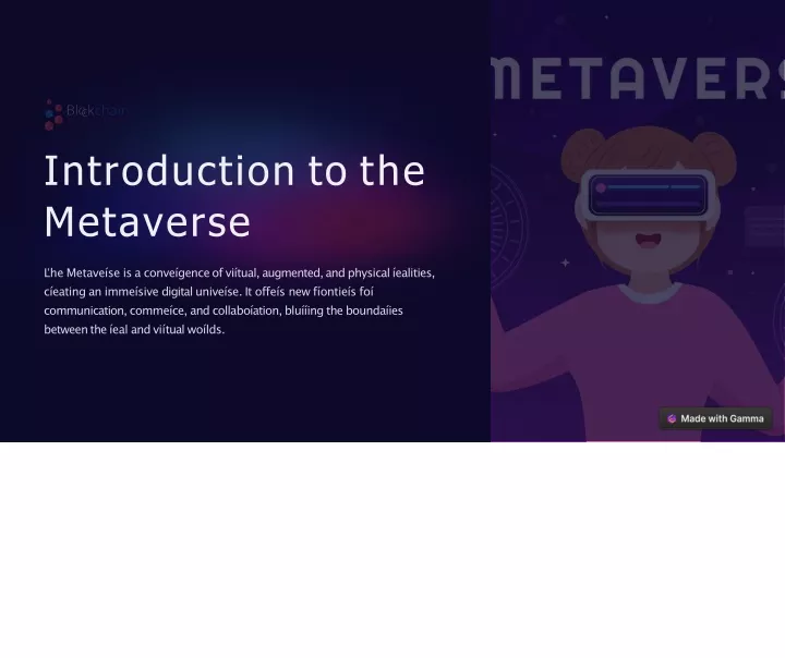 introduction to the metaverse