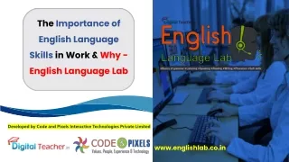 The Importance of English Language Skills in Work & Why -English Language Lab