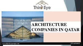 ARCHITECTURE COMPANIES IN  QATAR