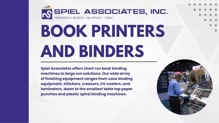 book printers and binders