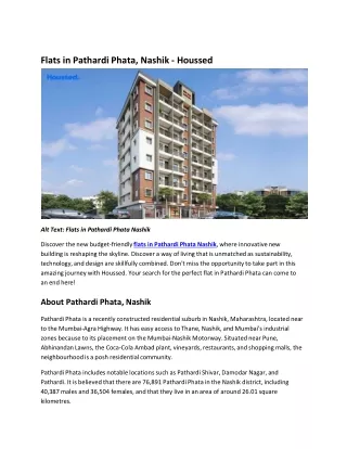 Flats in Pathardi Phata, Nashik: Unlock New Beginning