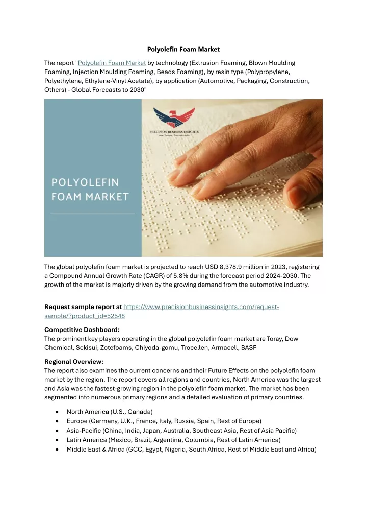 polyolefin foam market