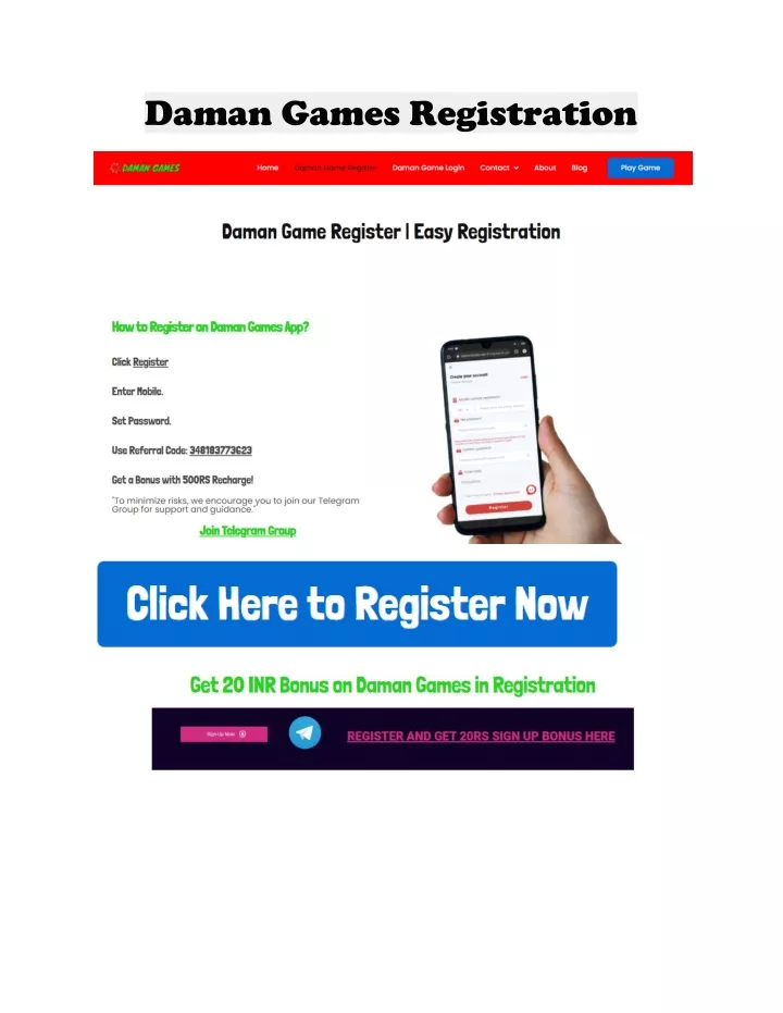 daman games registration