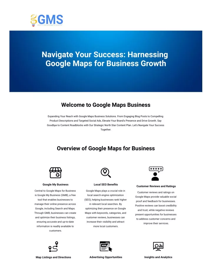 navigate your success harnessing google maps