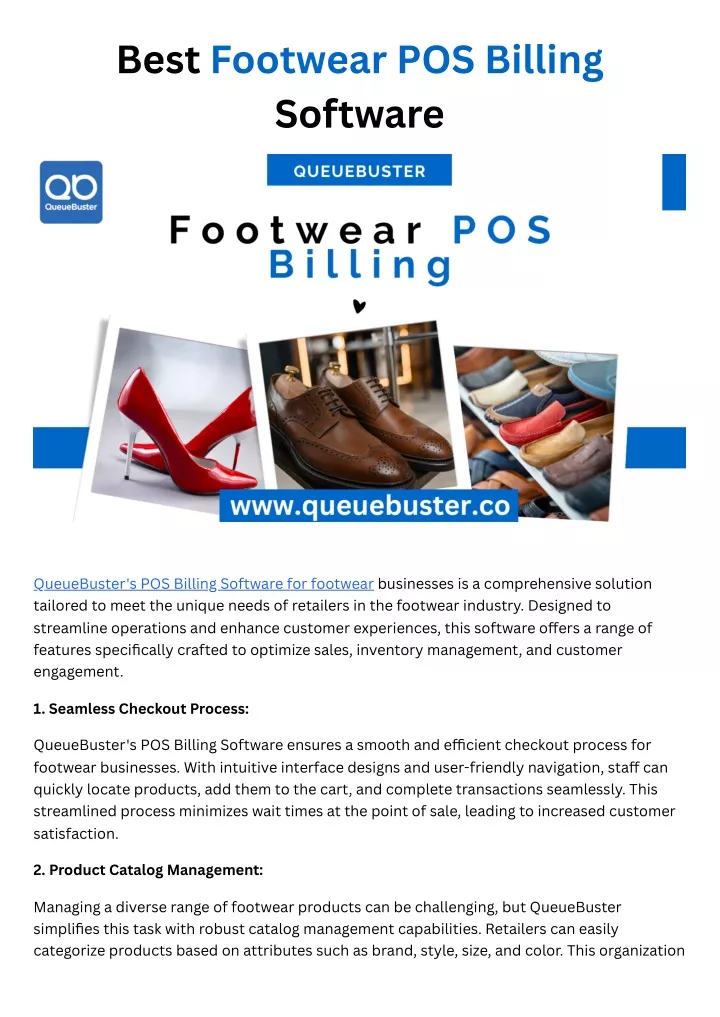 best footwear pos billing software