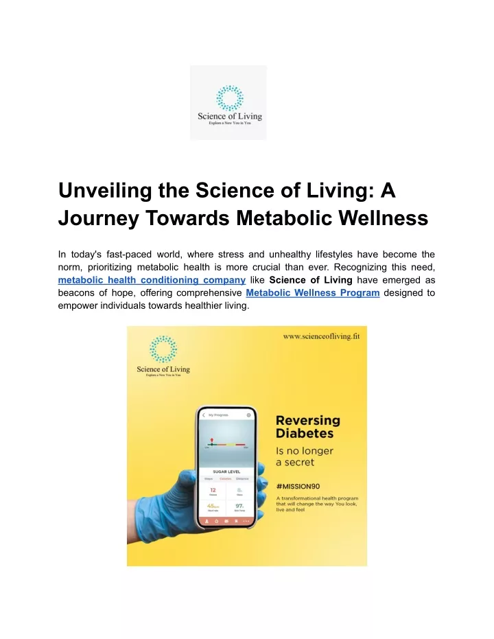 unveiling the science of living a journey towards