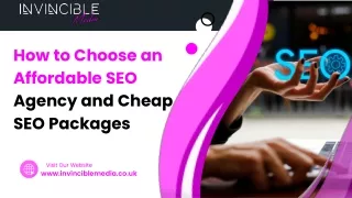 How to Choose an Affordable SEO Agency and Cheap SEO Packages