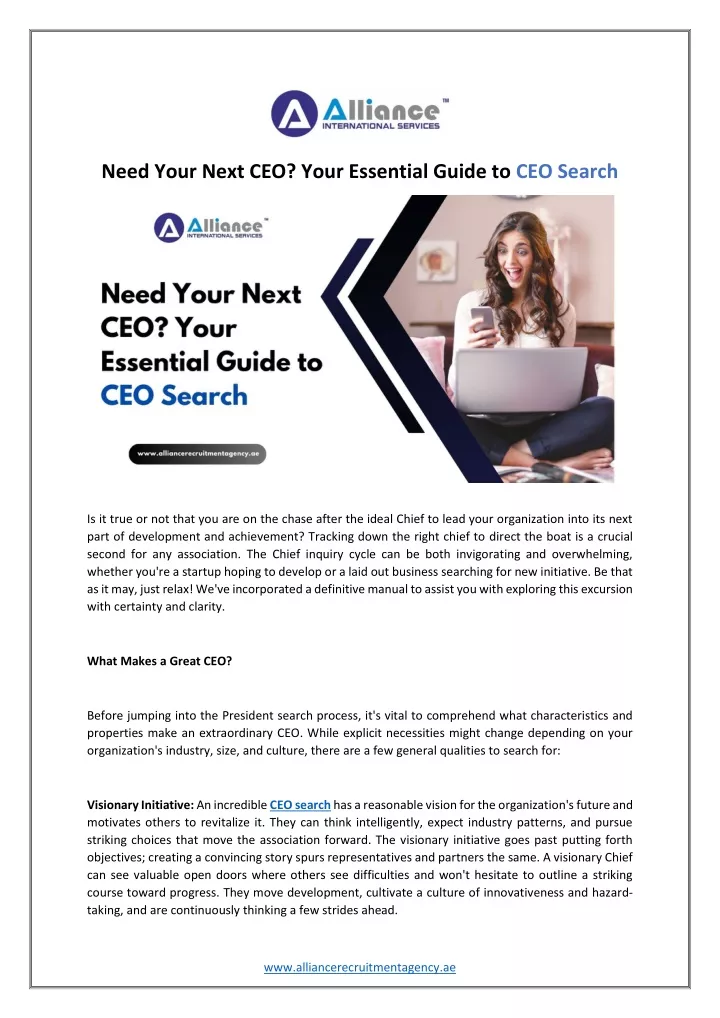 need your next ceo your essential guide