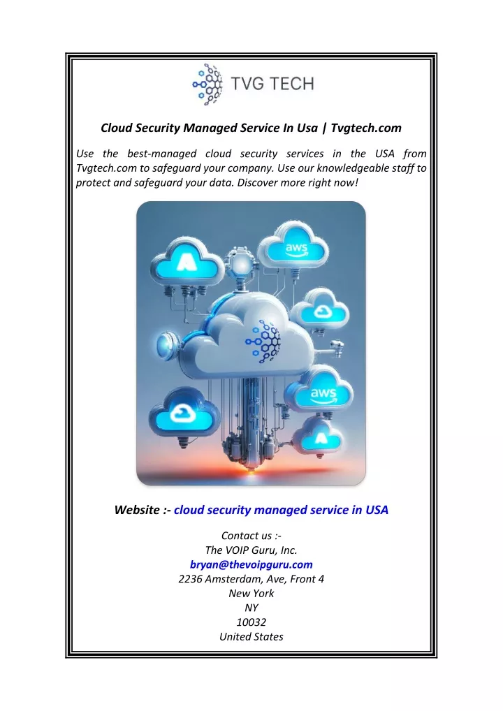 cloud security managed service in usa tvgtech com