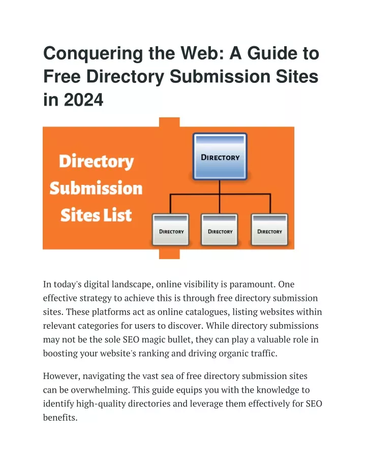 conquering the web a guide to free directory