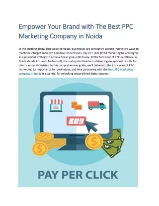 Empower Your Brand with The Best PPC Marketing Company in Noida