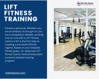 Lift Fitness Training In New York - The Fitz Factor