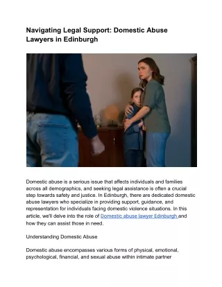 Domestic abuse lawyer Edinburgh