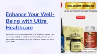 Enhance Your Well-Being with Ultra Healthcare