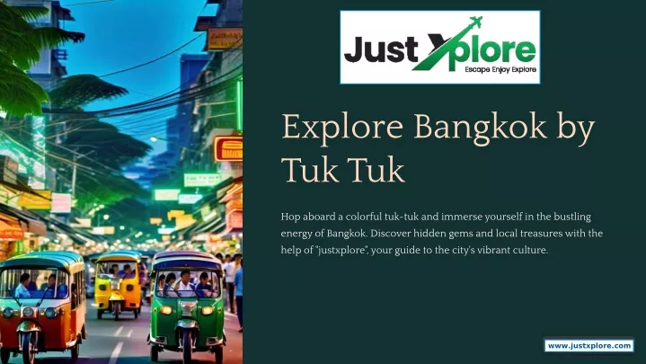 explore bangkok by tuk tuk