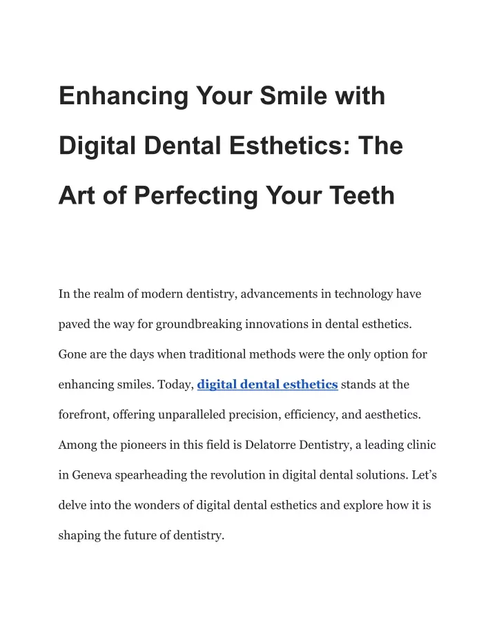 enhancing your smile with