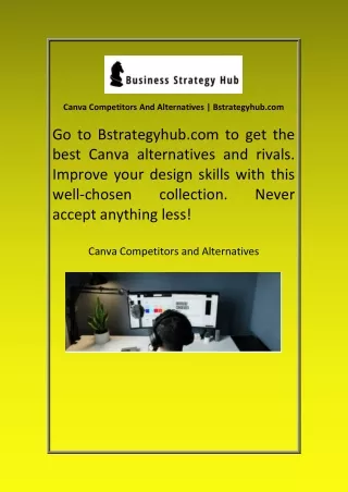 Canva Competitors And Alternatives Bstrategyhub com