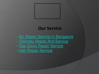 AC Repair Service in Bangalore