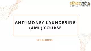 AML Introduction Online Course