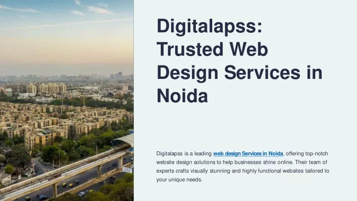digitalapss trusted web design services in noida