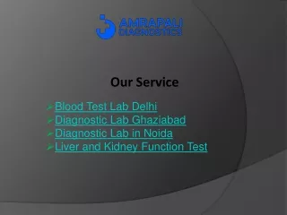 Blood Test Lab Delhi